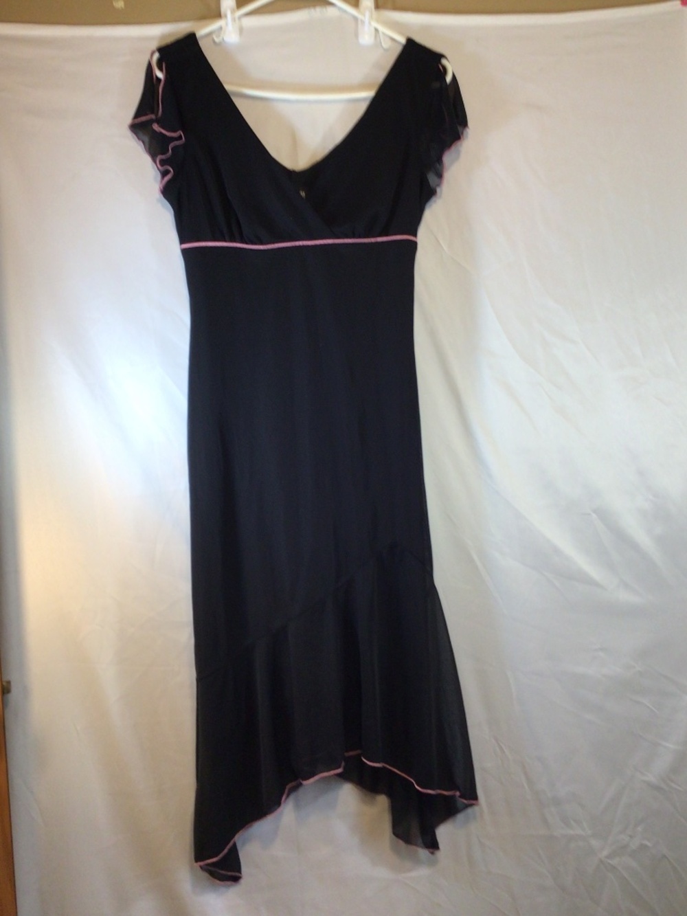 vintage byer too women asymmetrical hem dress size L y2k witchy dark feminine